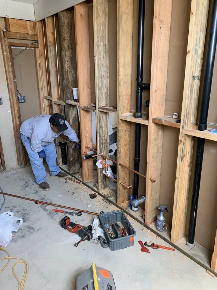 Commercial rough-in plumbing for Gas Line Repair in Hurricane